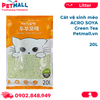 Cát vệ sinh mèo ACRO SOYA 20L - Green Tea Petmall - Giống Cature Tofu