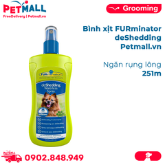 Bình xịt FURminator deShedding 251ml - Ngăn rụng lông Petmall
