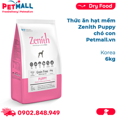 6KG - Thức ăn hạt mềm Zenith chó con - Korea Petmall