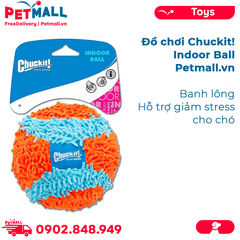 Đồ chơi Chuckit! Indoor Ball - Banh lông, hỗ trợ giảm stress cho chó Petmall