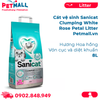  Cát vệ sinh Sanicat Clumping White Rose Petal Bentonite Cat Litter 8L - Hương Hoa hồng, vón cục và diệt khuẩn 