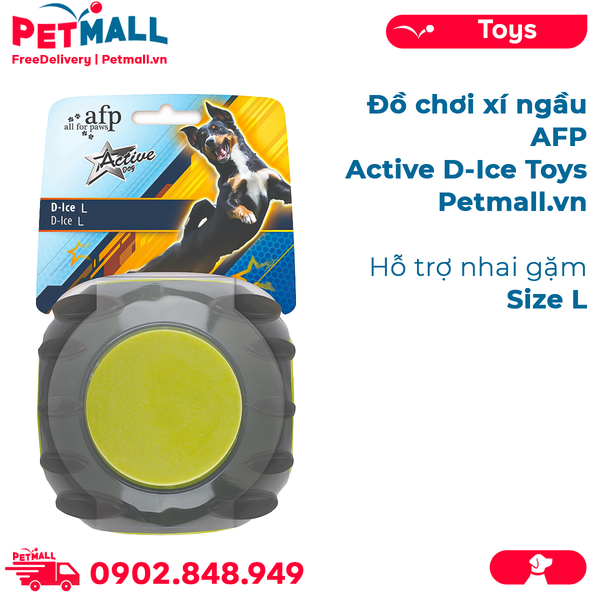 Đồ chơi xí ngầu AFP Active D-Ice Toys Size L - Hỗ trợ nhai gặm Petmall