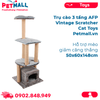  Trụ cào 3 tầng AFP Vintage Scratcher Cat Toys Size D50cm x R60cm x C148cm - Hỗ trợ mèo giảm căng thẳng Petmall 