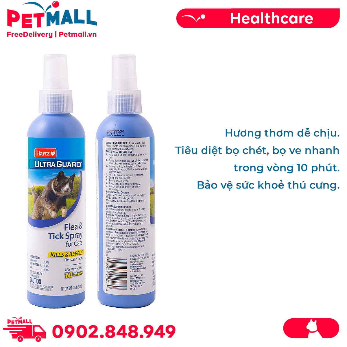Hartz ultraguard flea and tick spray for cats clearance