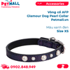  Vòng cổ AFP Glamour Dog Pearl Collar size XS 17-21cm - Màu xanh đen Petmall 