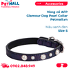  Vòng cổ AFP Glamour Dog Pearl Collar Size S 23-27cm - Màu xanh đen Petmall 