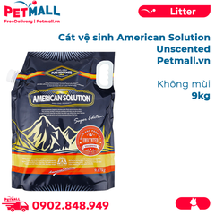 9KG - Cát vệ sinh American Solution Unscented Bentonite Cat Litter - Không mùi Petmall