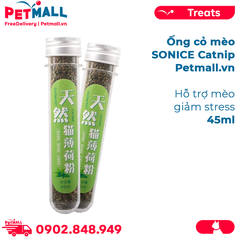 Ống cỏ mèo SONICE Catnip 45ml - Hỗ trợ mèo giảm stress Petmall
