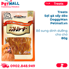 Treats sợi gà sấy dẻo DoggyMan 80g - Bổ sung dinh dưỡng cho chó Petmall
