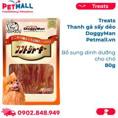 Treats thanh gà sấy dẻo DoggyMan 80g - Bổ sung dinh dưỡng cho chó Petmall