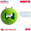 Đồ chơi ROGZ Fred Gum Massaging Treat Ball Medium Size | Lime Color - Màu xanh lá, hỗ trợ massage nướu, có thể nhét treats Petmall