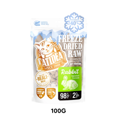 Thức ăn mèo Catidea Freeze Dried Raw Rabbit 100g - Thịt thỏ tươi sấy dành cho mèo mọi lứa tuổi Petmall