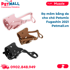 Rọ mõm bằng da cho chó Petsmix Fugashin Petmall