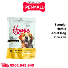 Sample thức ăn chó Homie Adult Dog 100g - Chicken - Chó con vị gà Petmall