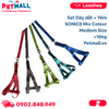 Set dây dắt + yếm SONICE Mix Colour Medium Size - Cho chó <10kg Petmall