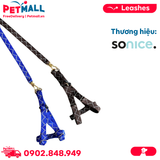Set dây dắt + yếm SONICE Mix Colour Small Size - Cho chó <5kg Petmall