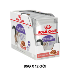 Hộp 12 Gói 85G - Pate mèo Royal Canin Sterilised Gravy Petmall