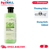 Sữa tắm ENOUG SOS SOFT AND SILKY FOR DOG Làm mệt mượt lông thú cưng 530ml - Xanh lá Petmall