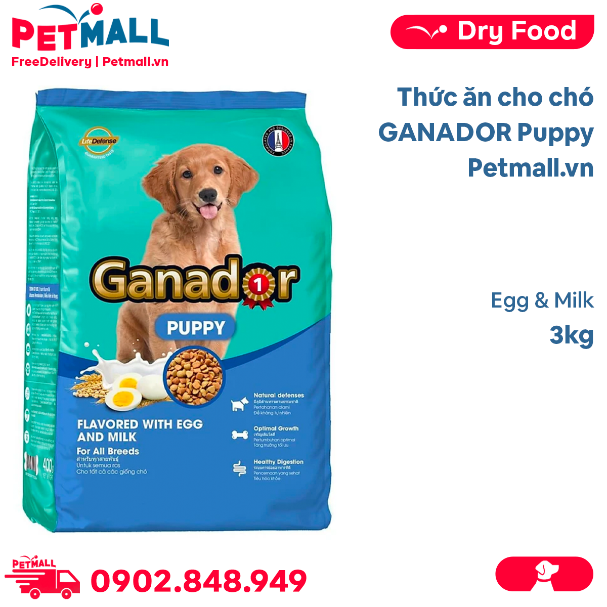 Ganador dog food outlet