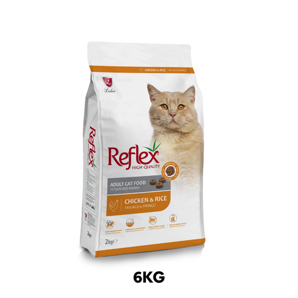 6KG - Thức ăn mèo Reflex Chicken & Rice Adult - Vị gà và gạo Petmall