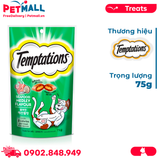 Treats mèo Temptations Seafood Medley 75g Petmall