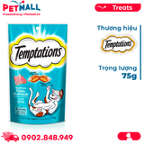 Treats mèo Temptations Tempting Tuna 75g Petmall