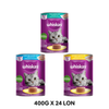 Combo 24 Lon 400G - Pate mèo WHISKAS - Mix vị Petmall 