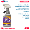  Xịt khử mùi & vết ố URINE OFF Cat & Kitten Unscented Scented Stain & Odor Remover 500ml - khử mùi nước tiểu, diệt khuẩn, kèm nắp đậy Petmall 