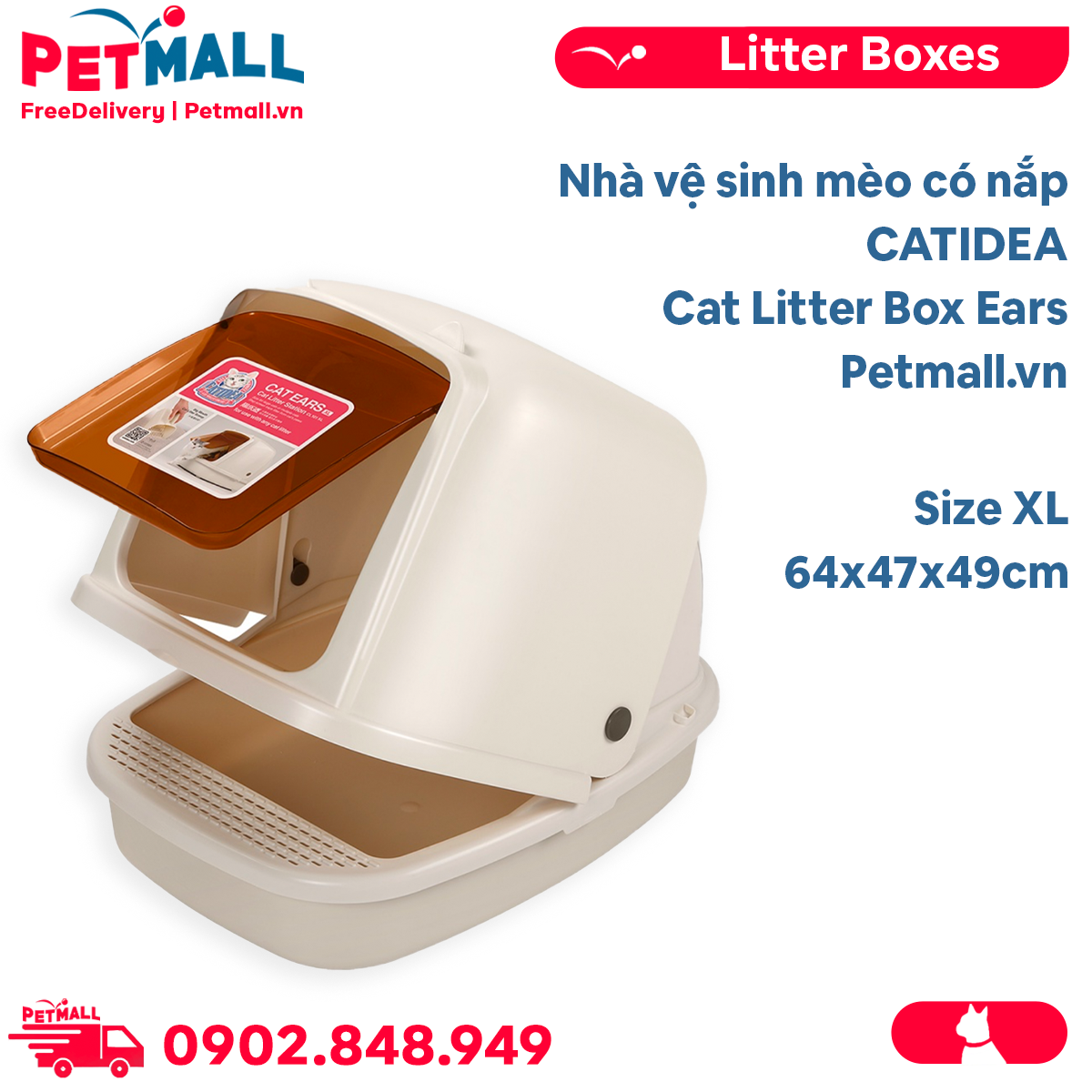 Cat ear litter box on sale
