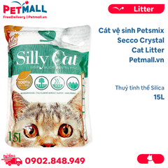 15L - Cát vệ sinh Petsmix Secco Crystal Cat Litter - Thuỷ tinh thể Silica Petmall
