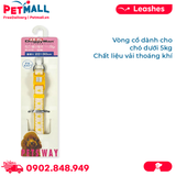Vòng cổ DoggyMan Size 5kg - Màu vàng hình lá phong Petmall