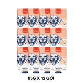 Hộp 12 Gói 85G - Pate chó WANPY Super Premium Chicken & Duck 100g - Thịt Gà & Thịt Vịt Petmall