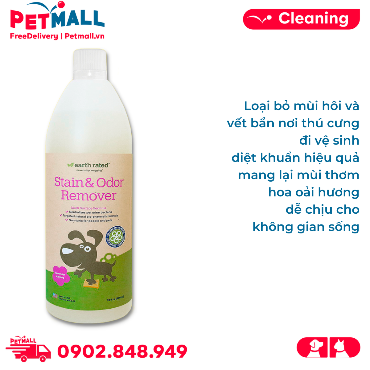 Earth rated stain and odor remover best sale