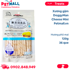 Xương gặm DoggyMan Cheese Mini 120g - 36 que - hương phô mai Petmall