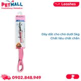 Dây dắt DoggyMan Size 5kg | 130cm - Sọc hồng xám Petmall