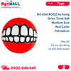 Đồ chơi ROGZ by Kong Grinz Treat Ball Medium Size | Red Color - Màu đỏ, hỗ trợ vận động, có thể nhét treats Petmall