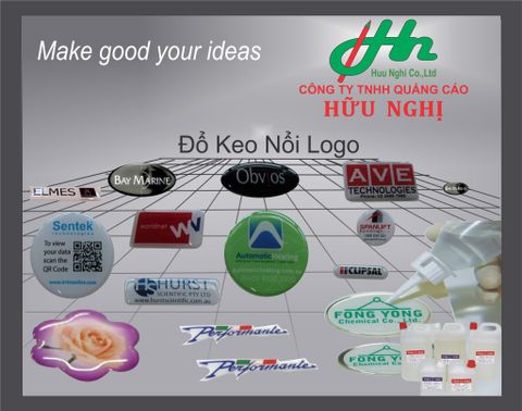  Đổ Keo Nổi Logo 