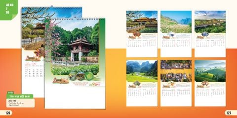  Lịch Lò xo treo tường Ah 7 tờ 