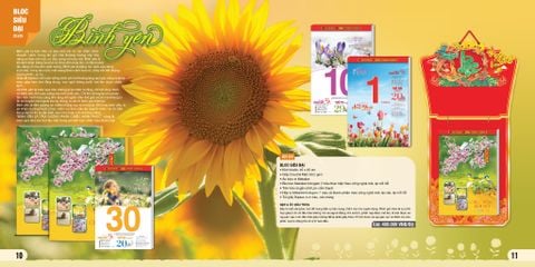  Lịch Bloc AH 25 x 35 cm 