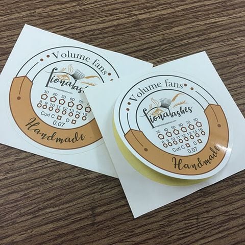  In Tem Nhãn - Sticker -  Decal giấy cán mờ, bế demi thẳng 