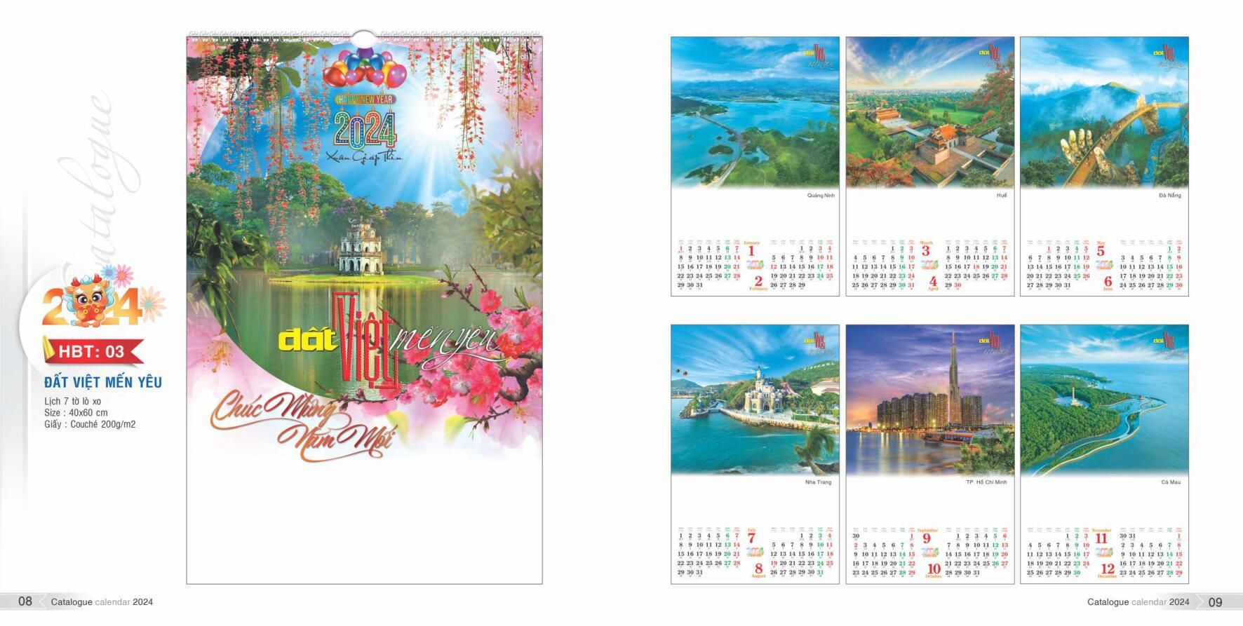 Lịch Treo Tường 7 Tờ