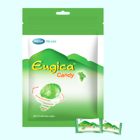  Kẹo ngậm thảo dược EUGICA CANDY (Túi zip 15 viên) 