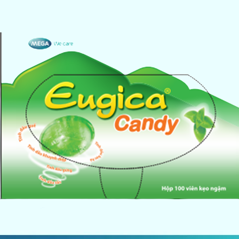  Kẹo ngậm thảo dược EUGICA CANDY (Hộp 100 viên) 