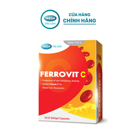  Viên uống bổ sung sắt và vitamin FERROVIT C (Hộp 30 viên) 