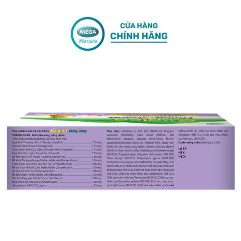  Viên uống thảo dược hỗ trợ giảm các triệu chứng do viêm mũi, viêm xoang EUGICA THÔNG XOANG (Hộp 3 vỉ x 10 viên) 