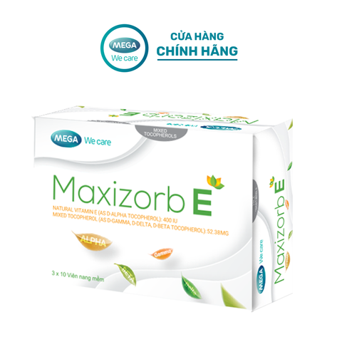  Viên uống bổ sung vitamin E MAXIZORB E (Hộp 30 viên) 