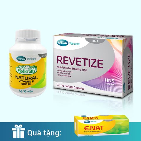 Combo Vitamin E 400 Iu Revetize Tặng 1 Enat Cream