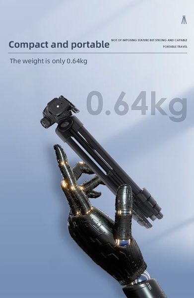 Miliboo A301 Chân Máy Ảnh - Điện Thoại Nhẹ 58'' (Tặng kèm Remote)