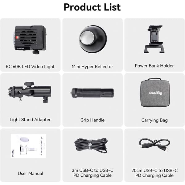 Đèn led quay phim SmallRig RC 60B COB LED Video Light