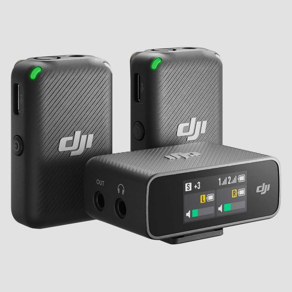 Micro Cài Áo DJI Mic 2 (2 TX + 1 RX) - Micro không dây 2 phát 1 nhận